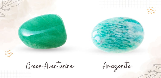 Green Aventurine and Amazonite