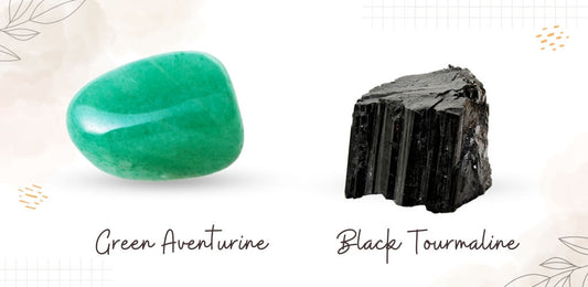 Green Aventurine and Black Tourmaline