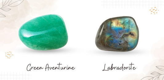 Green Aventurine and Labradorite
