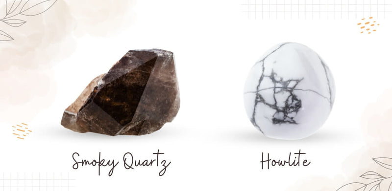 Smoky Quartz and Howlite