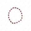 4mm rose quartz and garnet