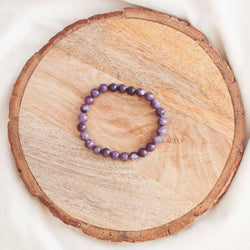 Purple Lepidolite Wrist Bracelet