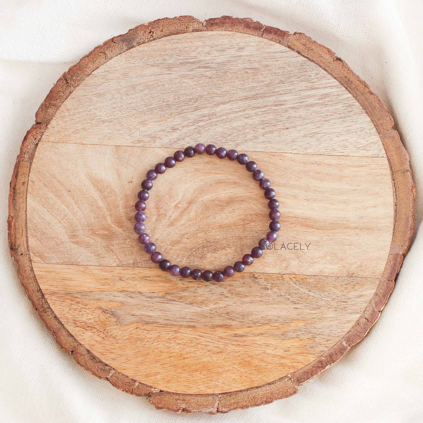 Soft Purple Lepidolite Bracelet