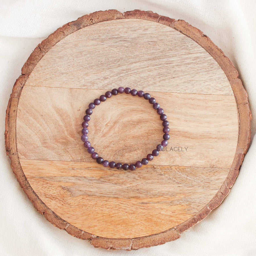 Soft Purple Lepidolite Bracelet