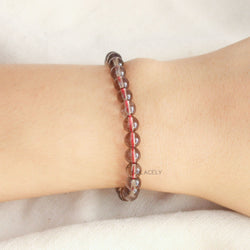 Smoky Quartz Beaded Bracelet