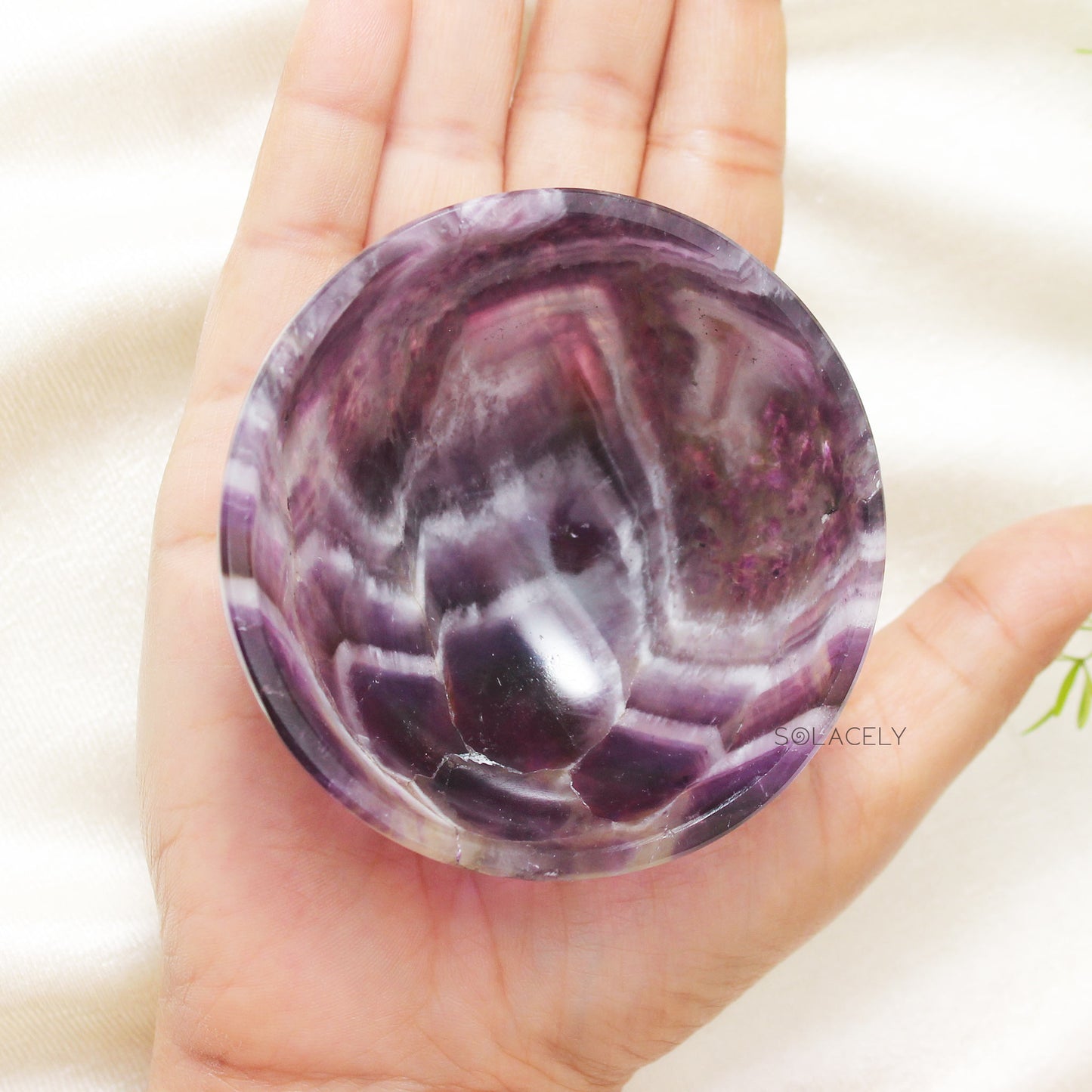 Handcrafted Amethyst Polished Crystal Energy Bowls