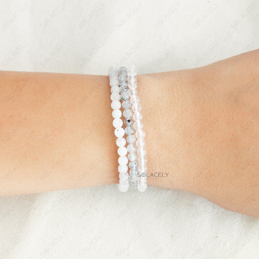 Crown Chakra Stackable Bracelet Set