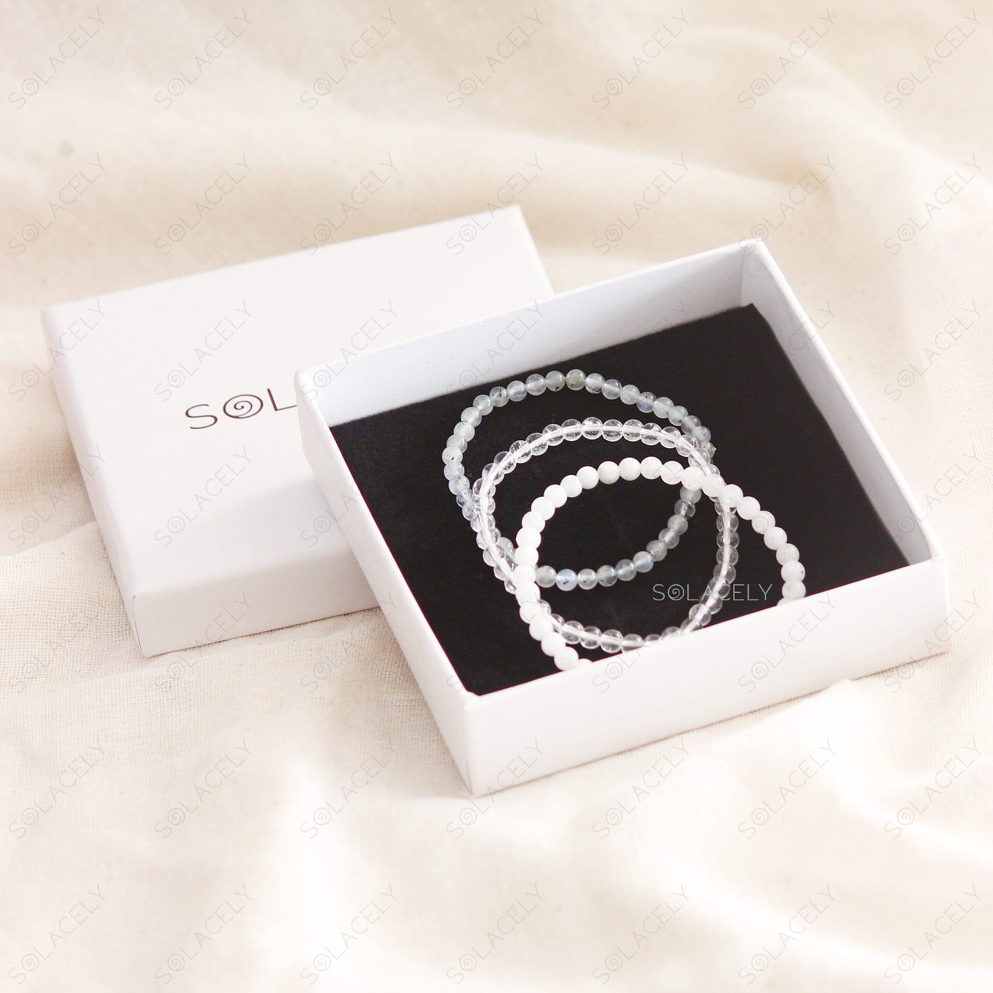 Crown Chakra Stackable Bracelet Set