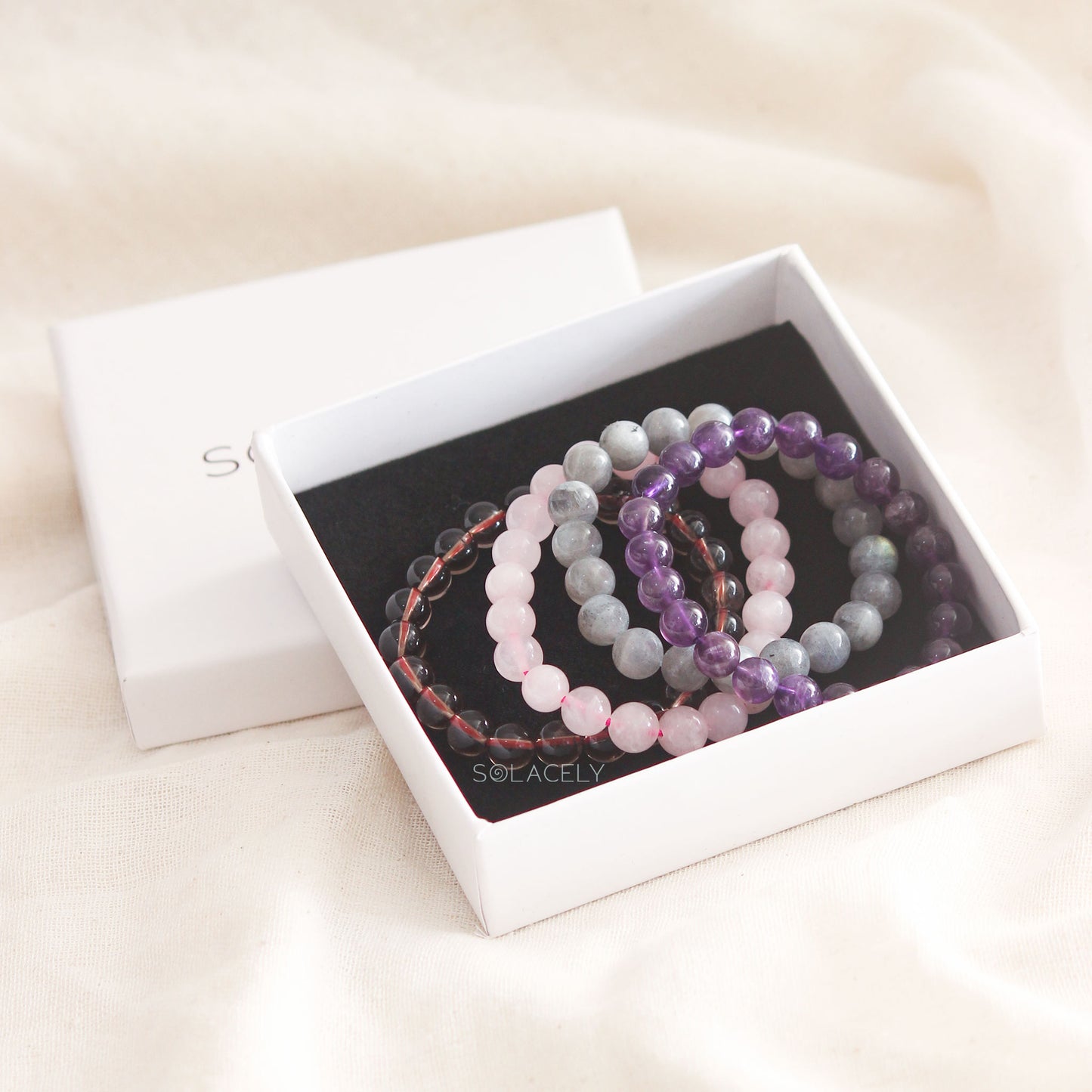 Anxiety And Stress Bracelet Set - 8mm Beads