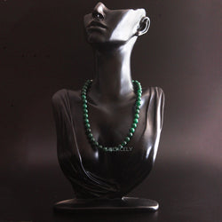 Green Jade Beaded Necklace