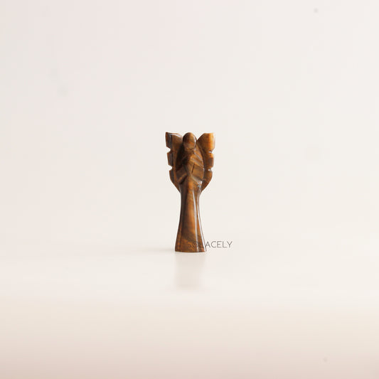 Tiger Eye Angel Figurine
