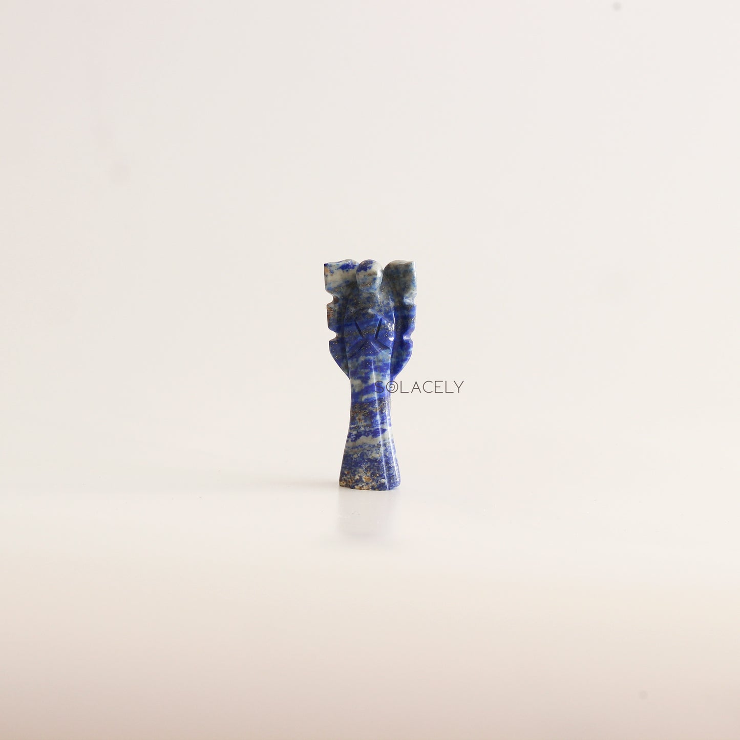 Lapis Lazuli Crystal Guardian Angel Figurine