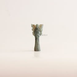 Labradorite Crystal Guardian Angel Figurine