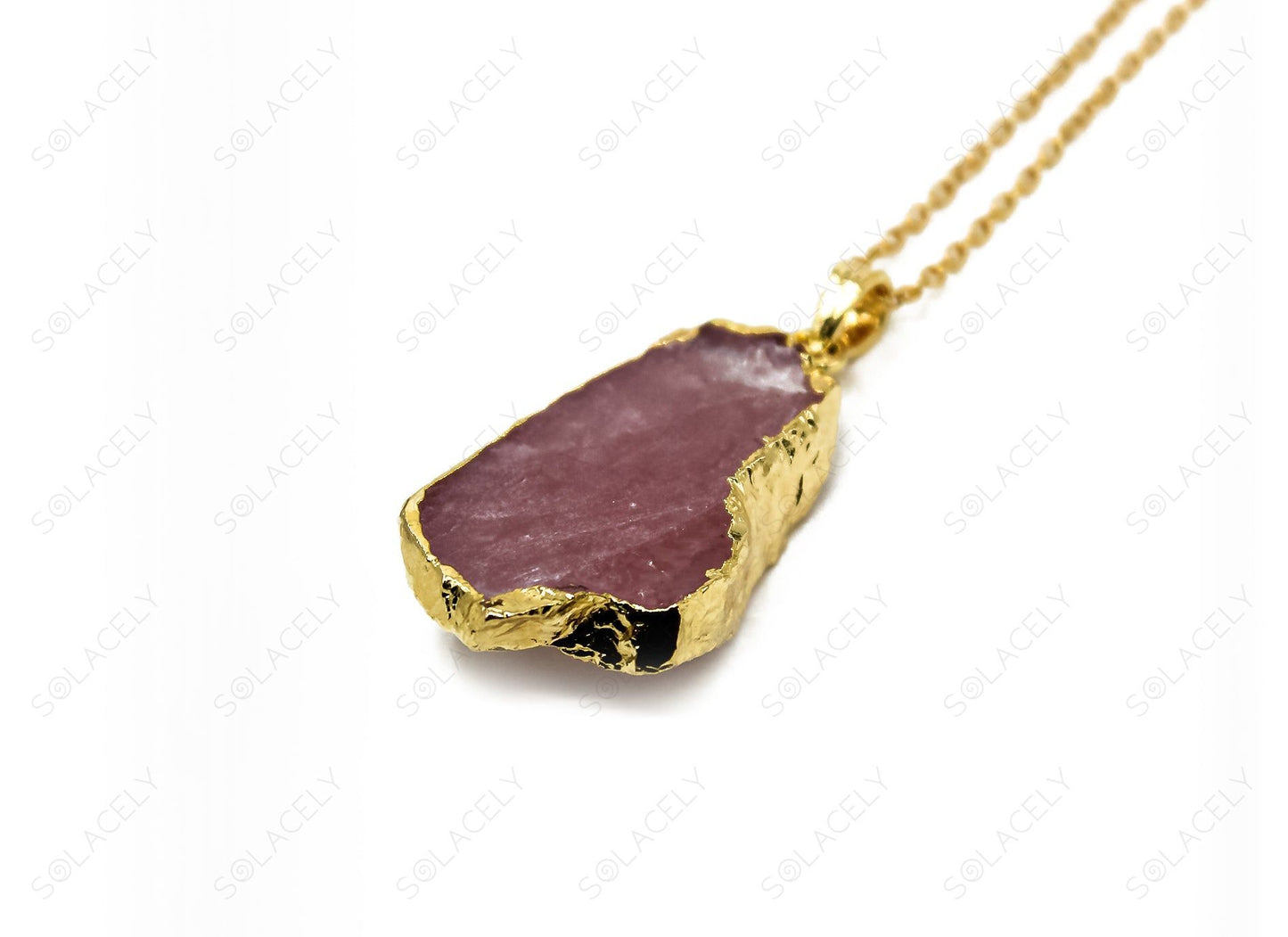 rose quartz pendant for rakhi gift