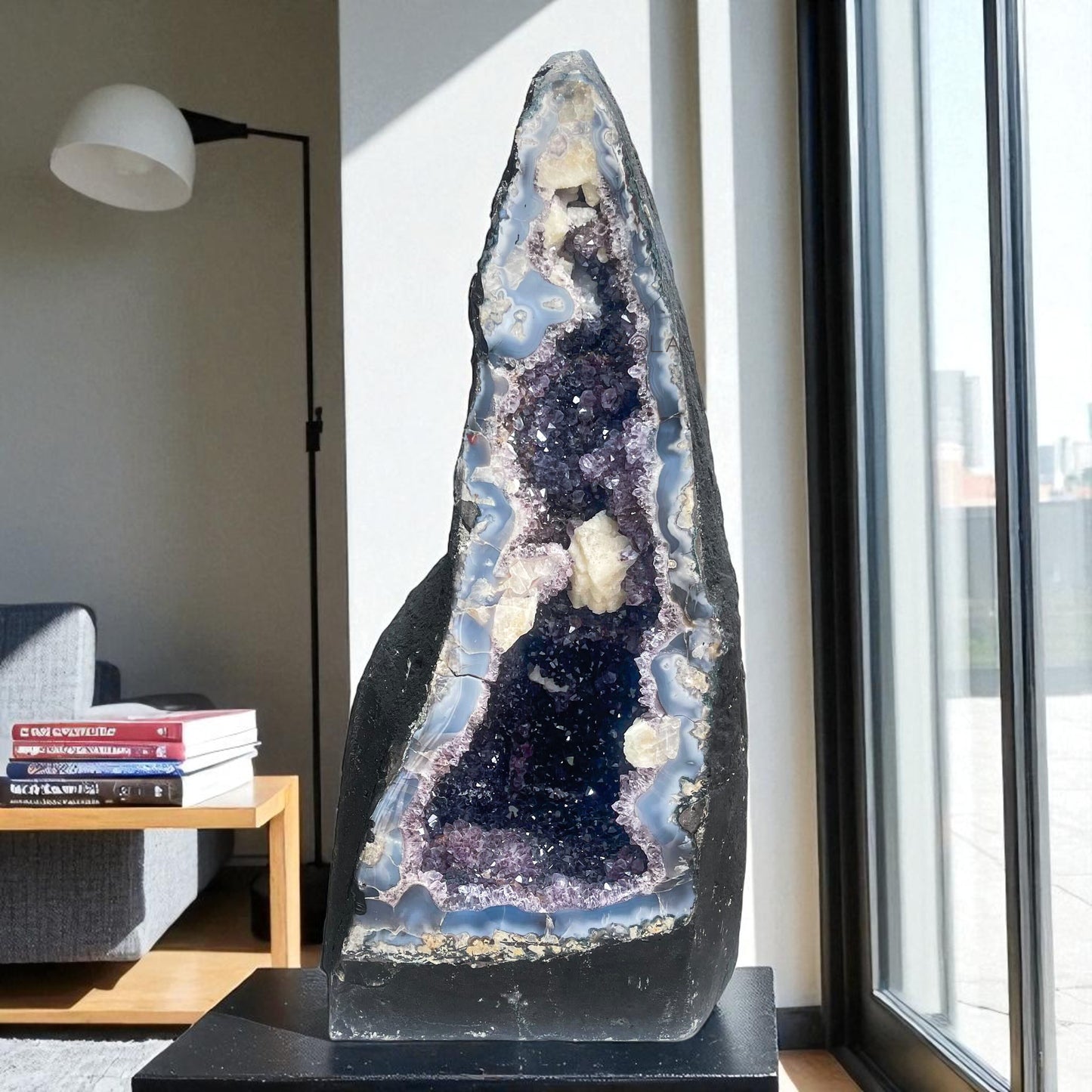 Amethyst Geode with Calcite - 22kg