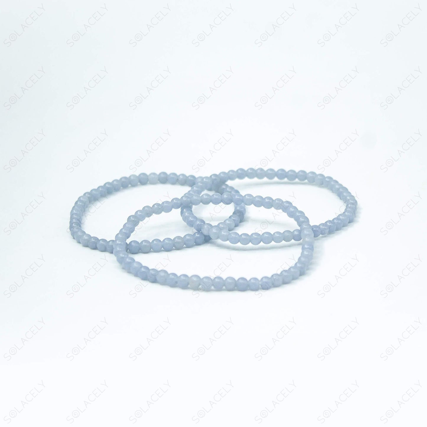 angelite bead bracelet