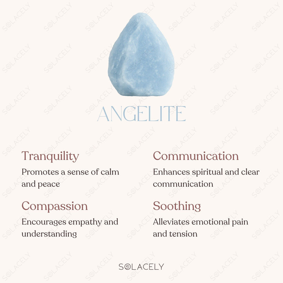 Angelite Raw Stone with spiritual benefits