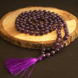 authentic amethyst japmala 8mm beads