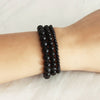 black touraline bead bracelets