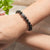 Black Tourmaline With Buddha Charm 8mm beads Bracelet