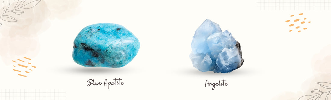 blue apatite and angelite banner image
