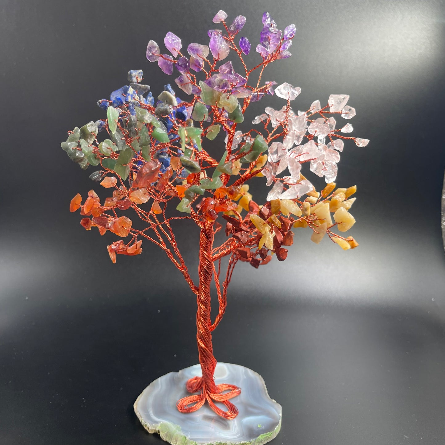 Chakra gemstone tree decor