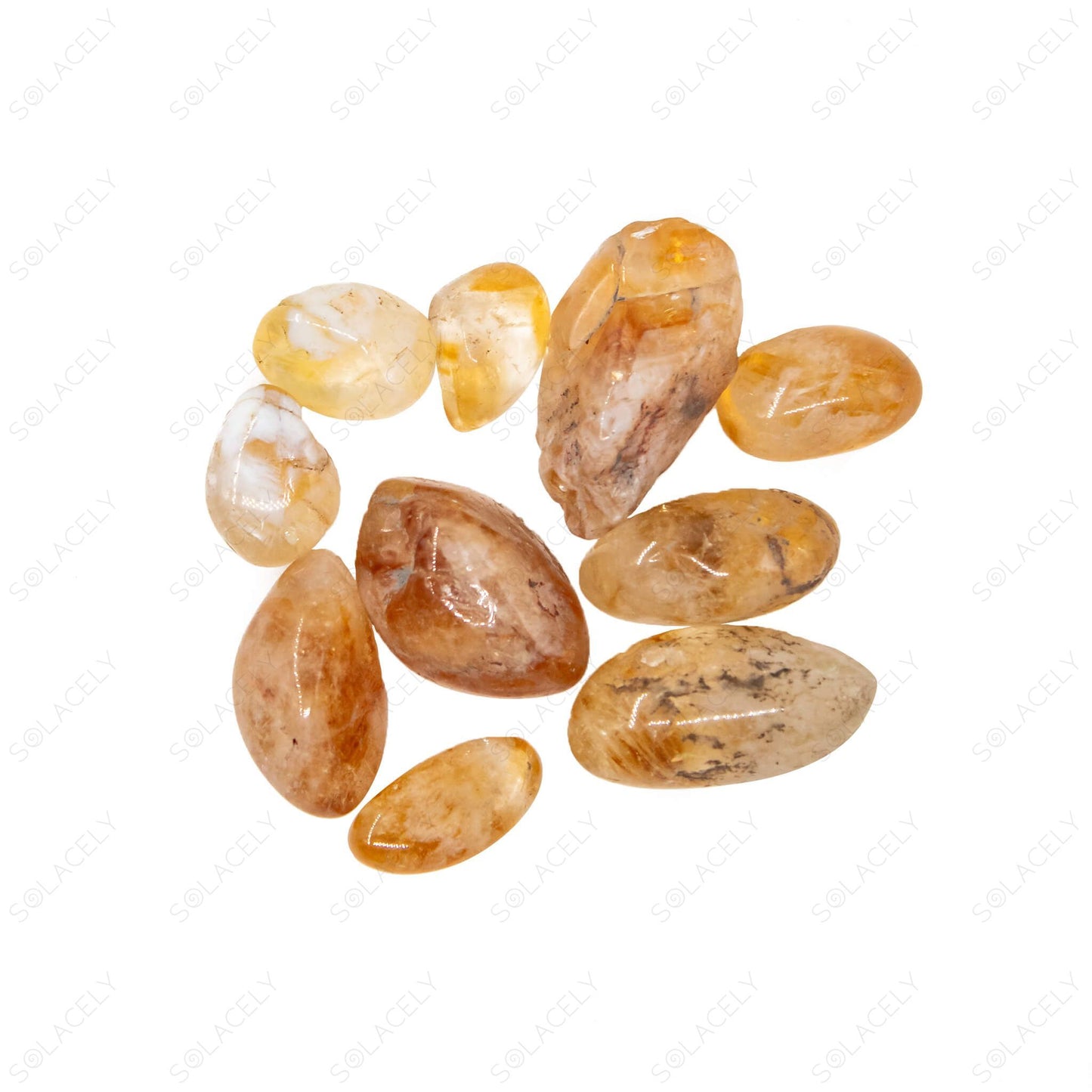 citrine crystal tumbled