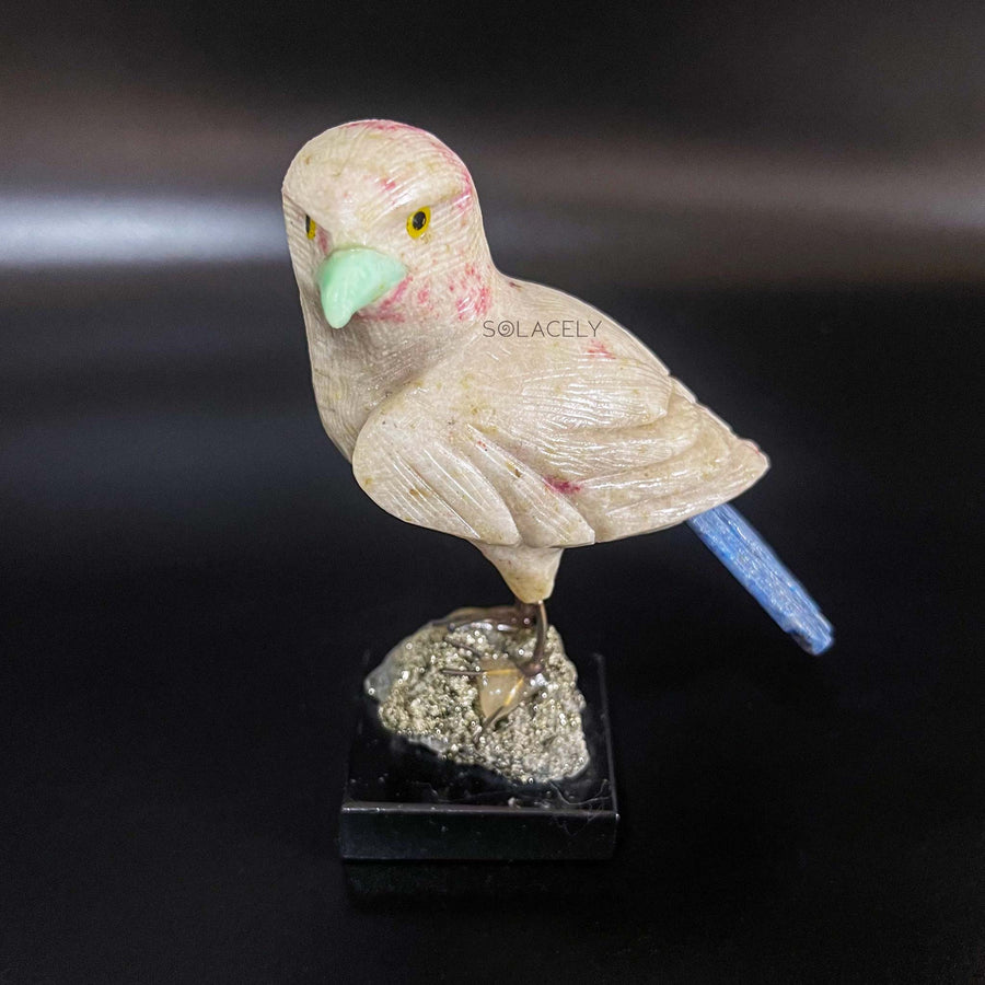 crystal bird figurine