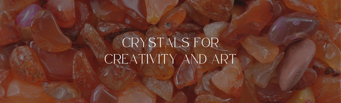crystals for creativity and art banner image