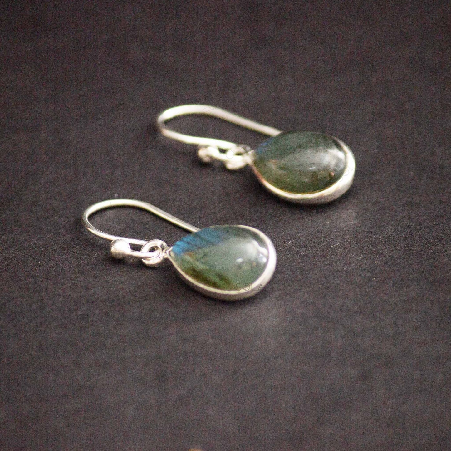 drop earrings labradorite sterling silver