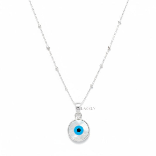 Evil Eye Sterling Silver Necklace