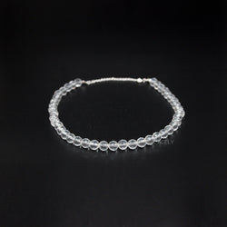 faceted clear quartz beaded