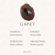 Red Garnet Sterling Silver Ring