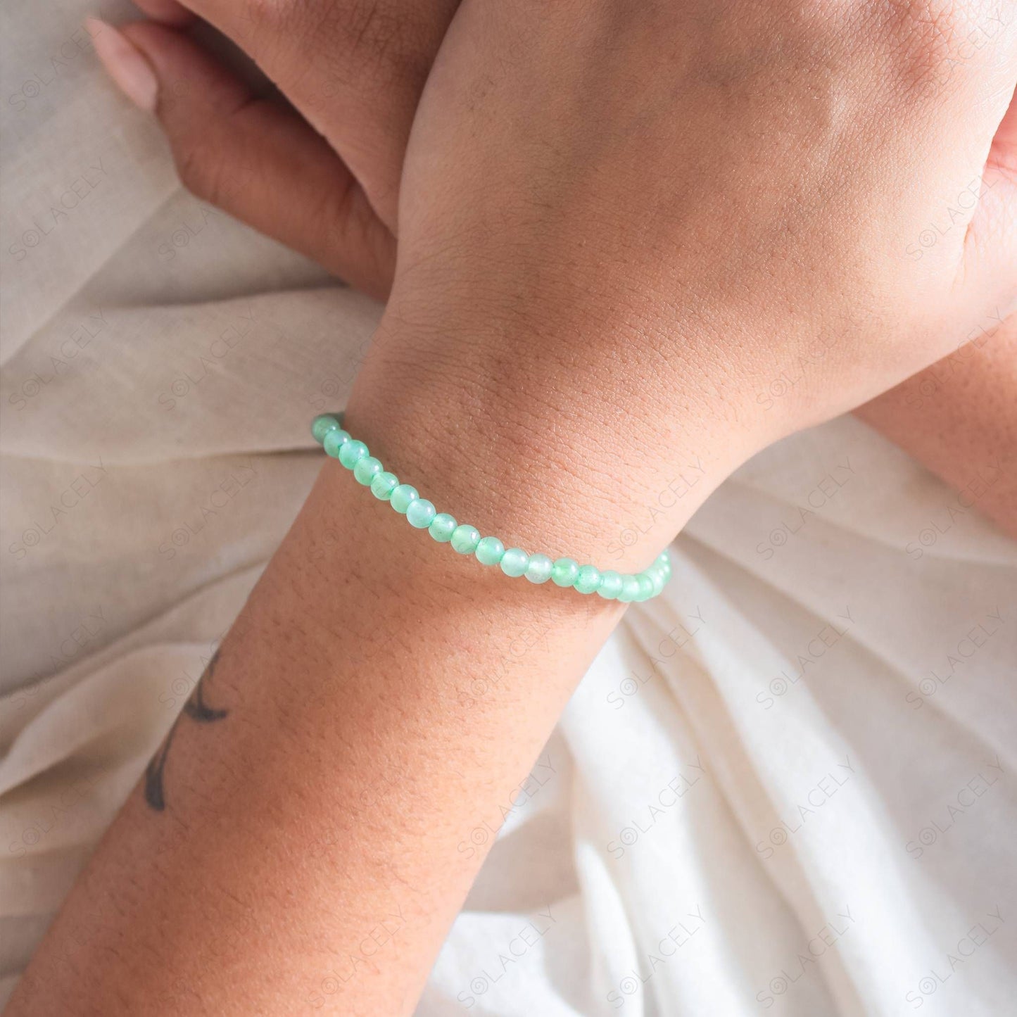 aventurine 4mm bead bracelet