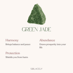 Green jade stone with spiritual benefits