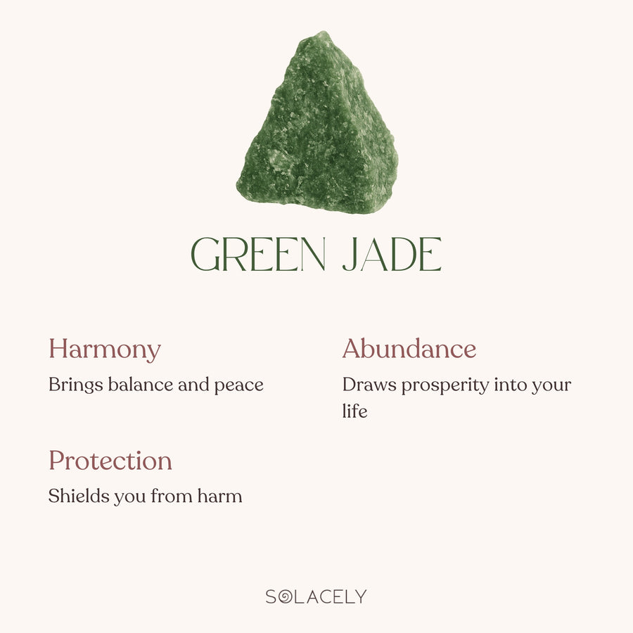 Green jade stone with spiritual benefits