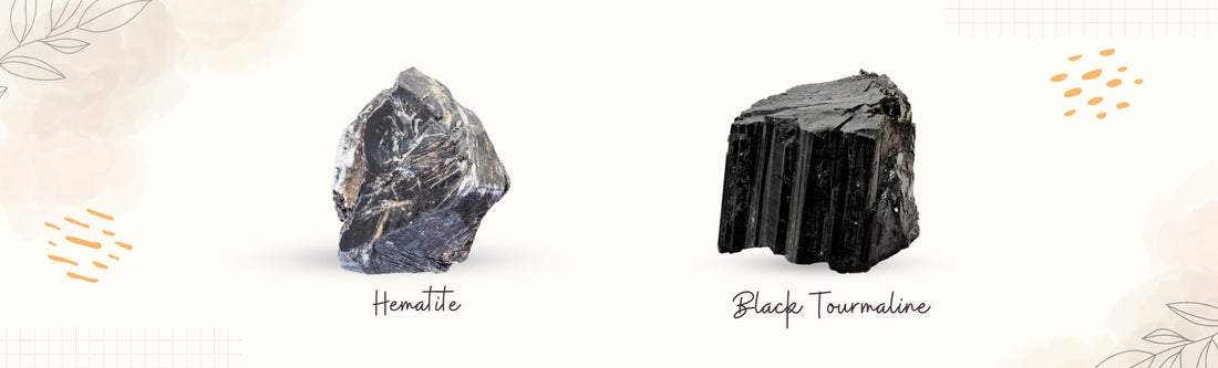 hematite and black tourmaline banner image