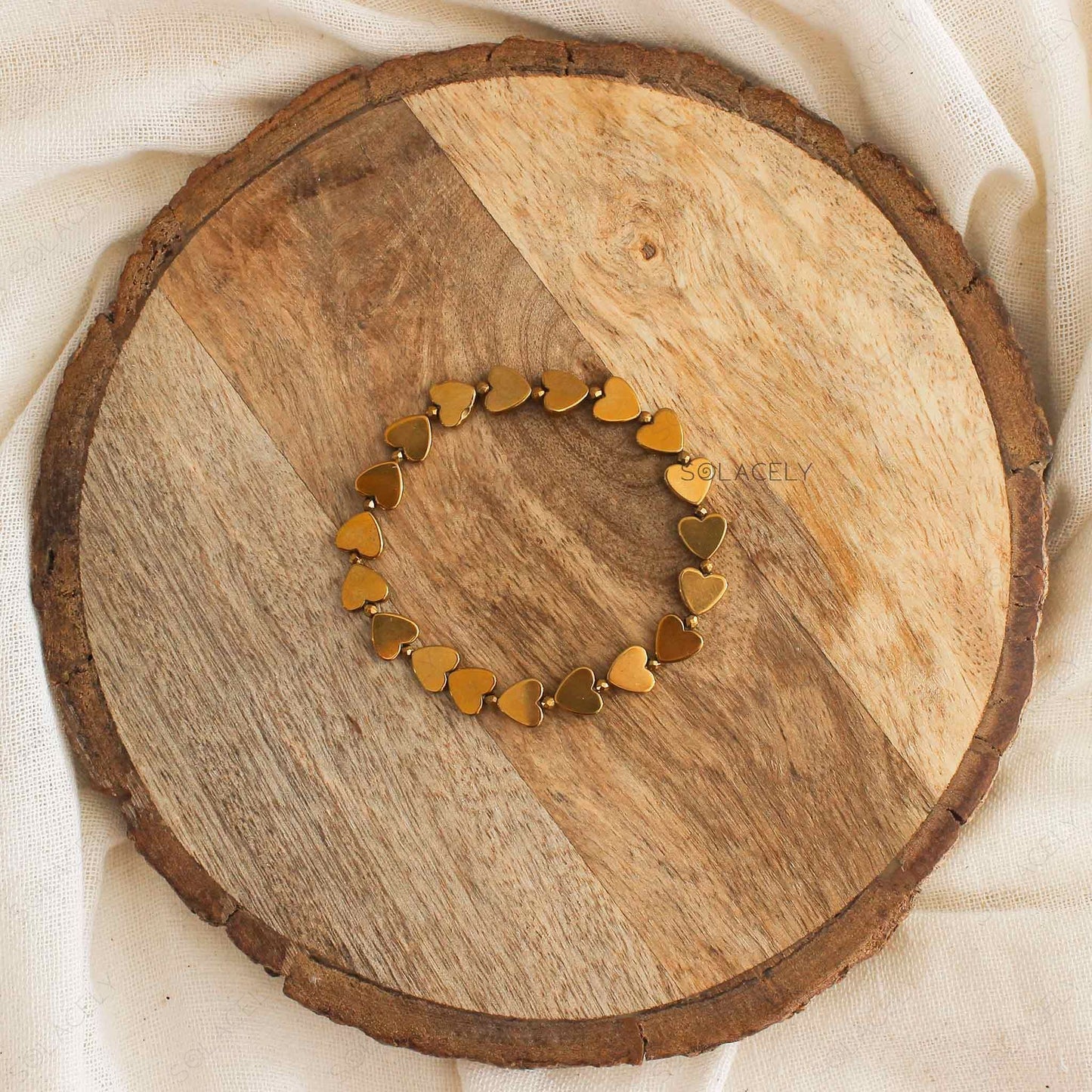 hematite heart beads