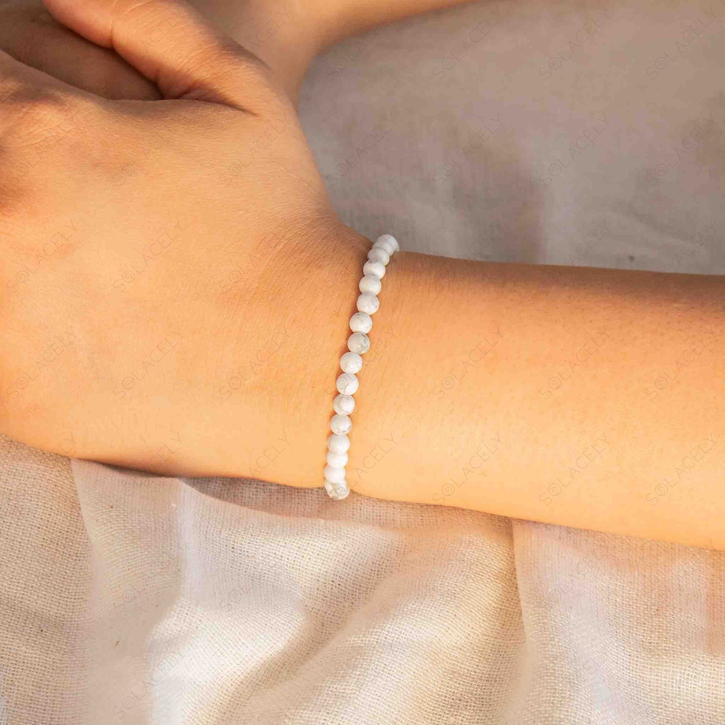 howlite stone bracelet