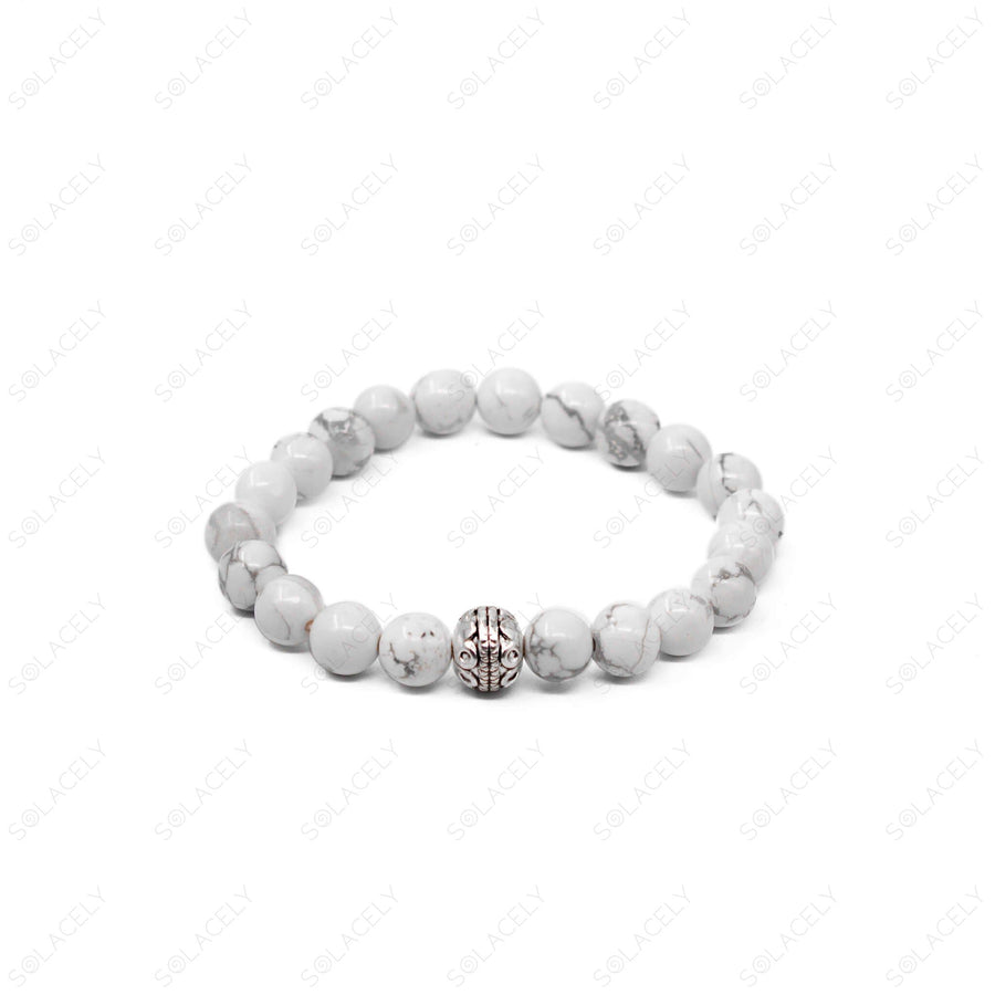 howlite bead bracelet