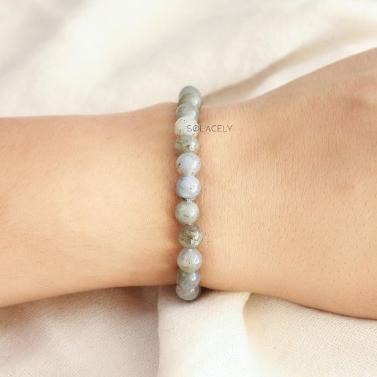 Labradorite bracelet 6mm beads