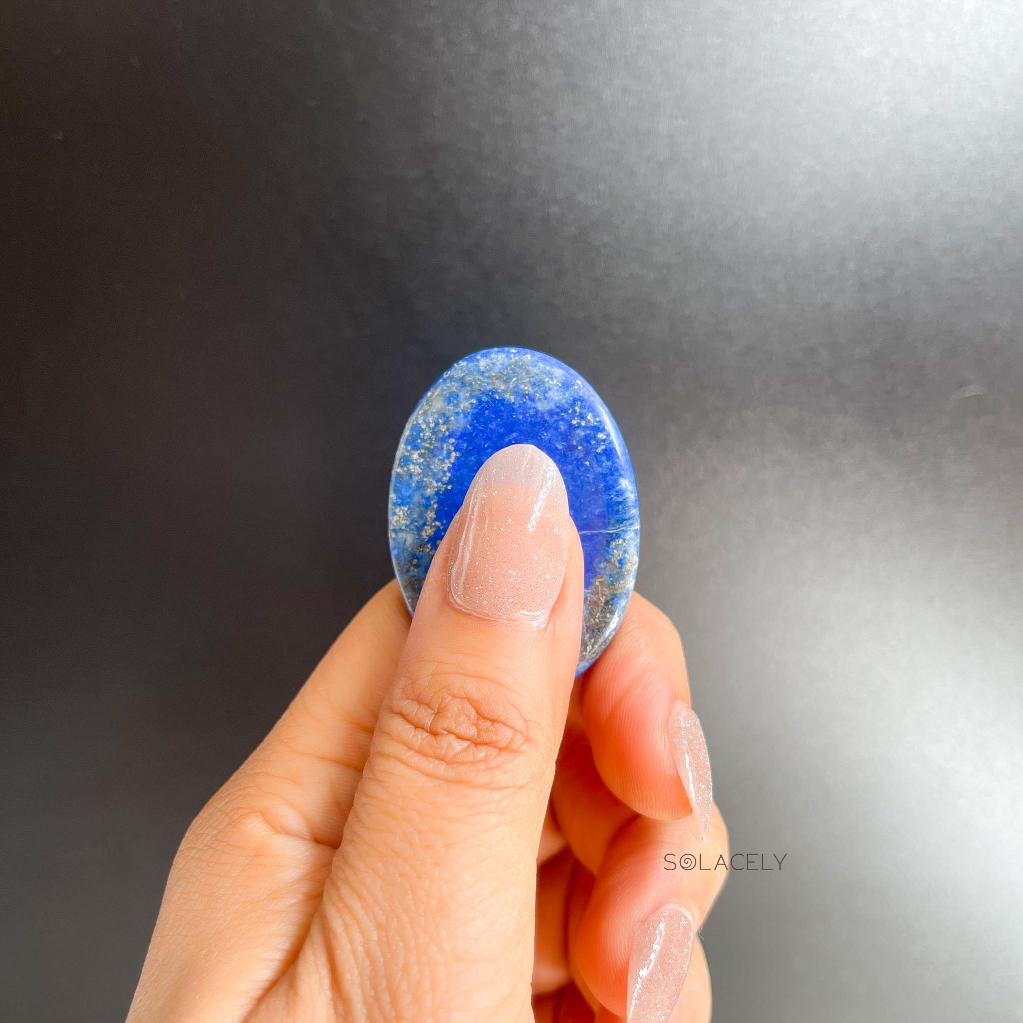 Royal Blue Lapis Lazuli Worry Stone In Bulk, 100% Natural Crystal, Packag In G Type: Export - Foto 5