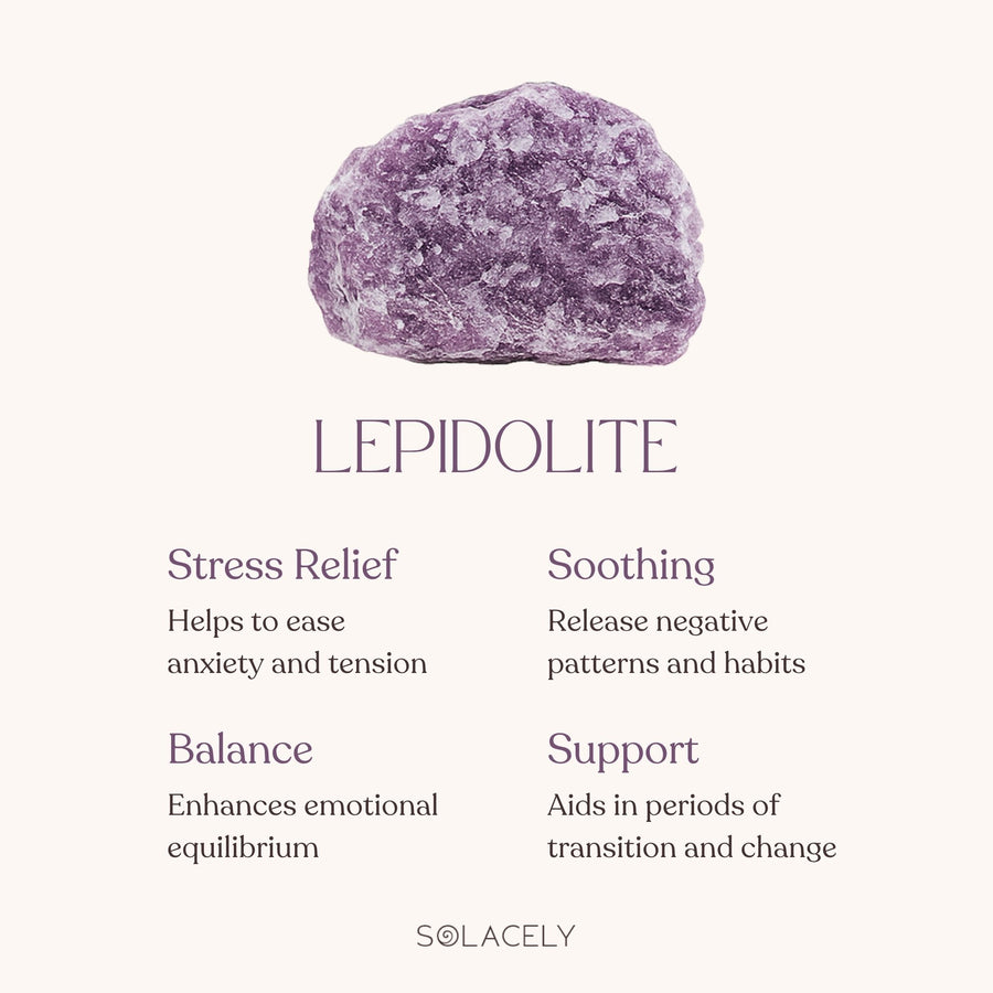 Lepidolite Bracelet for Stress Relief