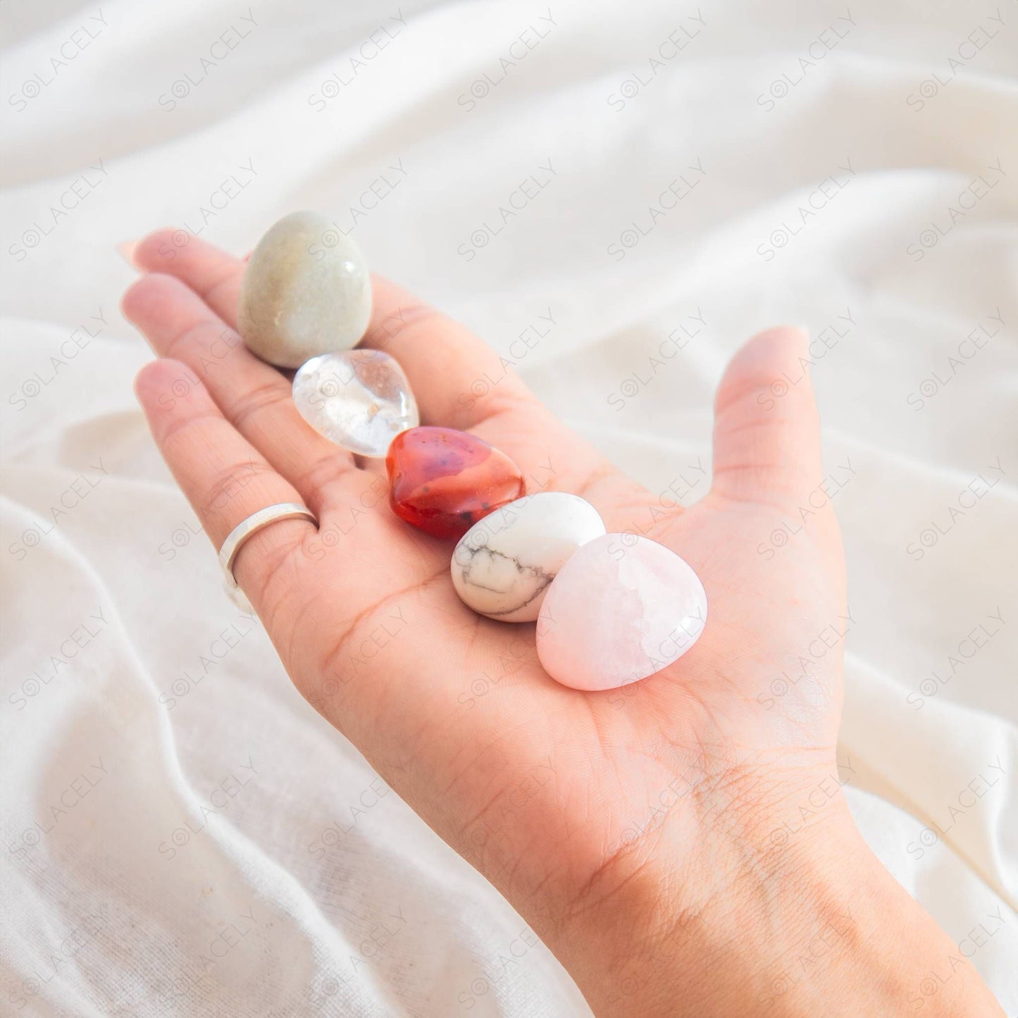 love and harmony tumbled stone pack of 5