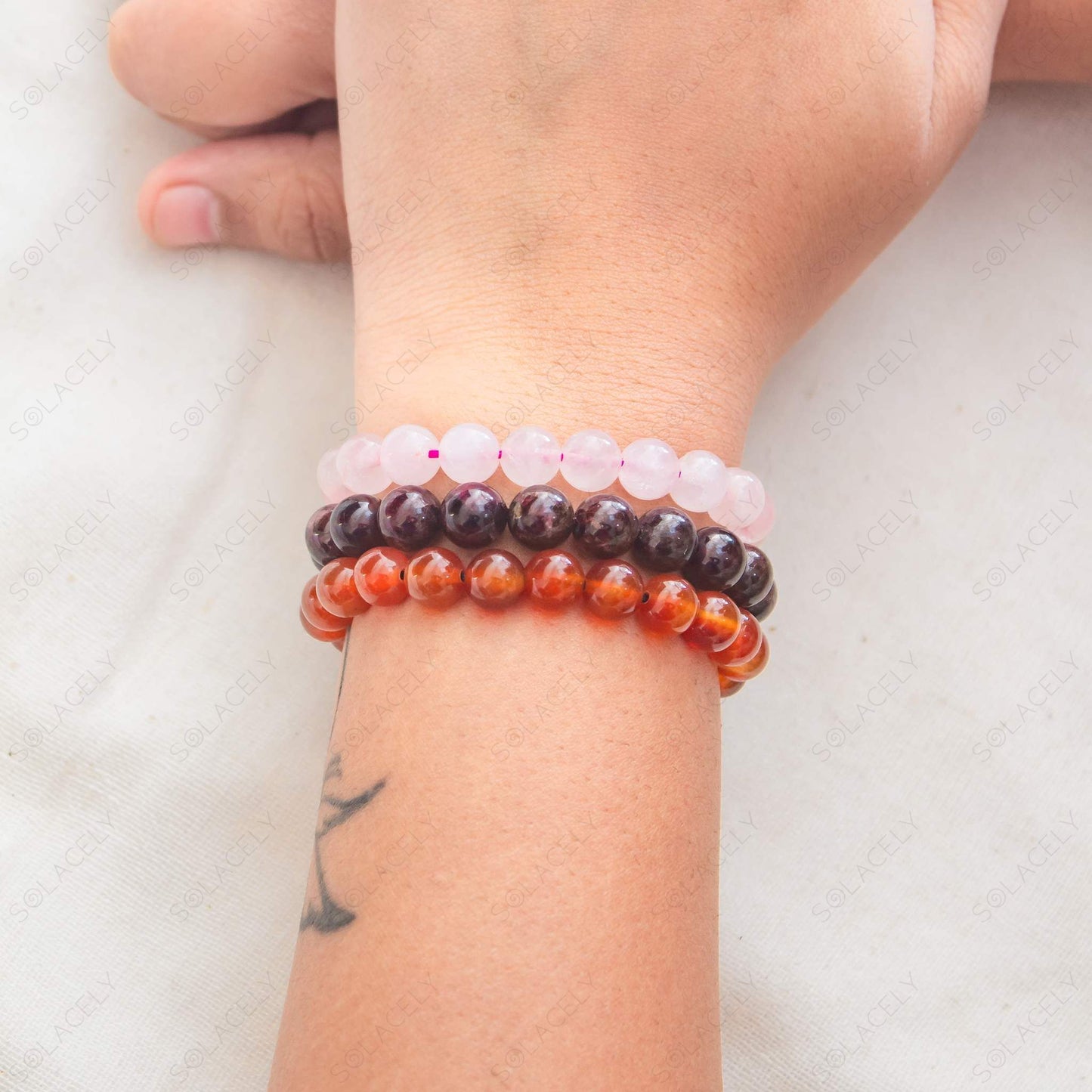 8mm bead love and passion bracelet sets