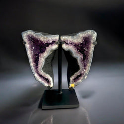 Amethyst Geode in Butterfly Shape