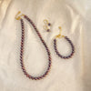 Midnight Peacock Pearl Jewellery Set