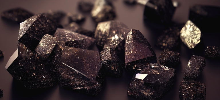 Raw Black Obsidian