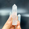 Natural clear quartz crystal tower