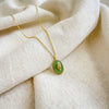 Natural green aventurine necklace